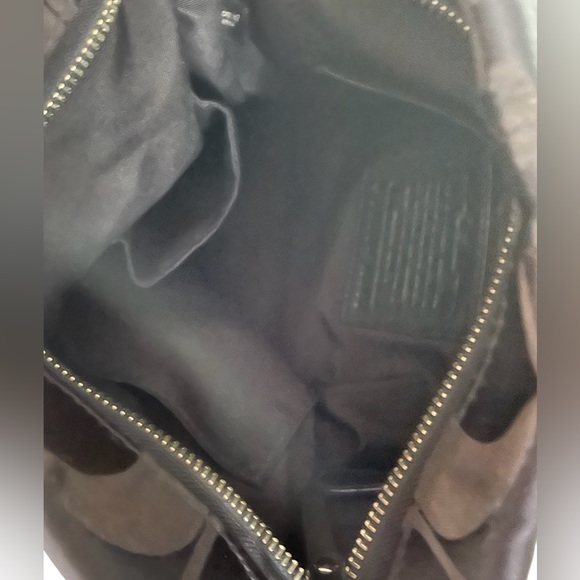 COACH Black Signature Chain Hobo Crossbody - Picture 8 of 9